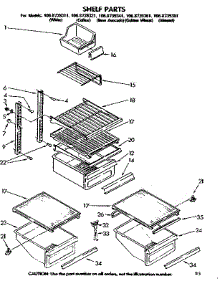 Shelf Parts parts for Kenmore Refrigerator 106.8739341 (1068739341, 106 8739341) from AppliancePartsPros.com
