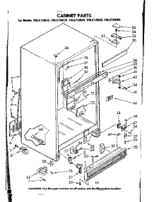 Cabinet Parts parts for Kenmore Refrigerator 106.8739680 (1068739680, 106 8739680) from AppliancePartsPros.com
