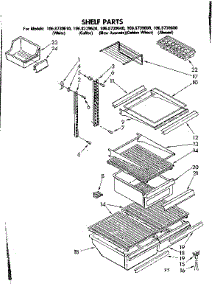 Shelf Parts parts for Kenmore Refrigerator 106.8739680 (1068739680, 106 8739680) from AppliancePartsPros.com