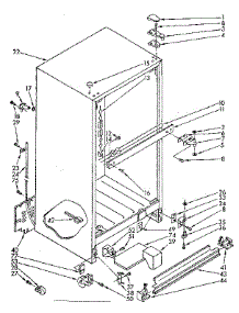 Cabinet Parts parts for Kenmore Refrigerator 106.8740730 (1068740730, 106 8740730) from AppliancePartsPros.com