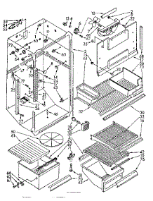 Liner parts for Kenmore Refrigerator 106.8740730 (1068740730, 106 8740730) from AppliancePartsPros.com