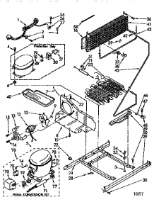 Unit parts for Kenmore Refrigerator 106.8740730 (1068740730, 106 8740730) from AppliancePartsPros.com