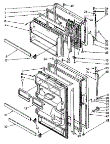 Door Parts parts for Kenmore Refrigerator 106.8740812 (1068740812, 106 8740812) from AppliancePartsPros.com