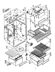 Liner Parts parts for Kenmore Refrigerator 106.8740981 (1068740981, 106 8740981) from AppliancePartsPros.com