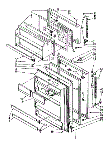Door Parts parts for Kenmore Refrigerator 106.8740981 (1068740981, 106 8740981) from AppliancePartsPros.com