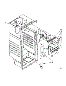 Liner Parts parts for Kenmore Refrigerator 106.8748322 (1068748322, 106 8748322) from AppliancePartsPros.com