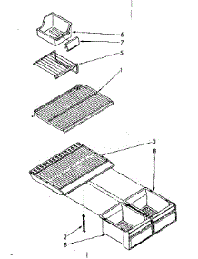 Shelf Parts parts for Kenmore Refrigerator 106.8748322 (1068748322, 106 8748322) from AppliancePartsPros.com