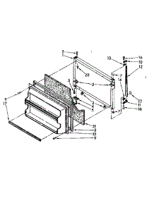 Freezer Door Parts parts for Kenmore Refrigerator 106.8748330 (1068748330, 106 8748330) from AppliancePartsPros.com