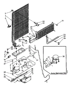 Unit Parts parts for Kenmore Refrigerator 106.8748330 (1068748330, 106 8748330) from AppliancePartsPros.com