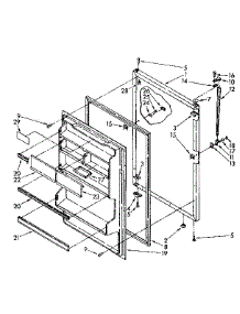 Refrigerator Door Parts parts for Kenmore Refrigerator 106.8748330 (1068748330, 106 8748330) from AppliancePartsPros.com