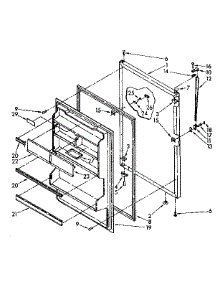 Refrigerator Door Parts parts for Kenmore Refrigerator 106.8748384 (1068748384, 106 8748384) from AppliancePartsPros.com