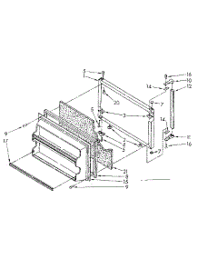 Freezer Door Parts parts for Kenmore Refrigerator 106.8748472 (1068748472, 106 8748472) from AppliancePartsPros.com
