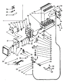 Icemaker parts for Kenmore Refrigerator 106.8748662 (1068748662, 106 8748662) from AppliancePartsPros.com