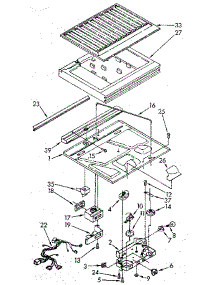 Compartment Separator parts for Kenmore Refrigerator 106.8750611 (1068750611, 106 8750611) from AppliancePartsPros.com