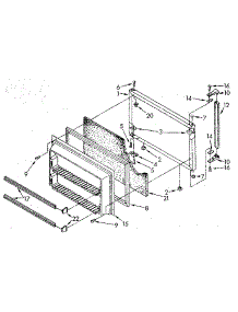 Freezer Door parts for Kenmore Refrigerator 106.8750611 (1068750611, 106 8750611) from AppliancePartsPros.com