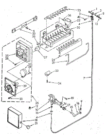 Icemaker parts for Kenmore Refrigerator 106.8750611 (1068750611, 106 8750611) from AppliancePartsPros.com
