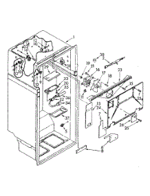 Liner parts for Kenmore Refrigerator 106.8750832 (1068750832, 106 8750832) from AppliancePartsPros.com