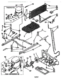 Unit parts for Kenmore Refrigerator 106.8750832 (1068750832, 106 8750832) from AppliancePartsPros.com