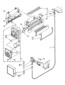 Icemaker parts for Kenmore Refrigerator 106.8750832 (1068750832, 106 8750832) from AppliancePartsPros.com