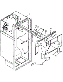 Liner parts for Kenmore Refrigerator 106.8752611 (1068752611, 106 8752611) from AppliancePartsPros.com