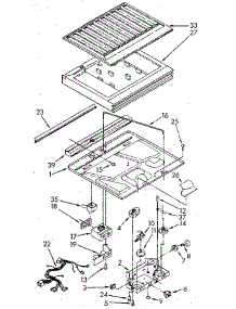 Compartment Separator parts for Kenmore Refrigerator 106.8752680 (1068752680, 106 8752680) from AppliancePartsPros.com