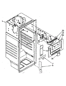 Liner Parts parts for Kenmore Refrigerator 106.8756350 (1068756350, 106 8756350) from AppliancePartsPros.com