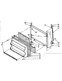 Freezer Door Parts parts for Kenmore Refrigerator 106.8756350 (1068756350, 106 8756350) from AppliancePartsPros.com