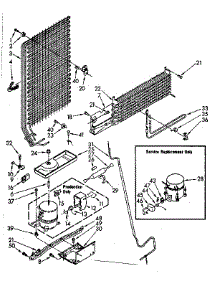 Unit Parts parts for Kenmore Refrigerator 106.8756350 (1068756350, 106 8756350) from AppliancePartsPros.com