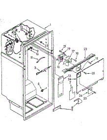 Liner parts for Kenmore Refrigerator 106.8758560 (1068758560, 106 8758560) from AppliancePartsPros.com