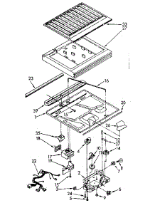 Compartment Separator parts for Kenmore Refrigerator 106.8758560 (1068758560, 106 8758560) from AppliancePartsPros.com