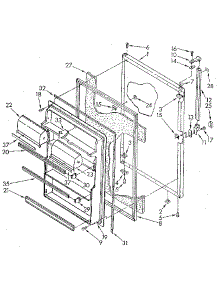 Refrigerator Door parts for Kenmore Refrigerator 106.8758560 (1068758560, 106 8758560) from AppliancePartsPros.com