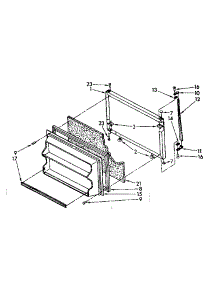 Freezer Door Parts parts for Kenmore Refrigerator 106.8766310 (1068766310, 106 8766310) from AppliancePartsPros.com