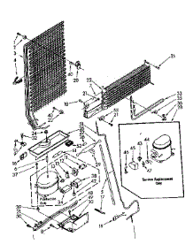 Unit Parts parts for Kenmore Refrigerator 106.8766350 (1068766350, 106 8766350) from AppliancePartsPros.com