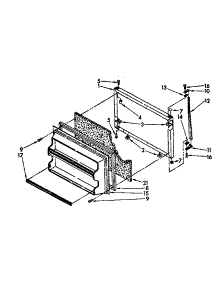 Freezer Door Parts parts for Kenmore Refrigerator 106.8768117 (1068768117, 106 8768117) from AppliancePartsPros.com
