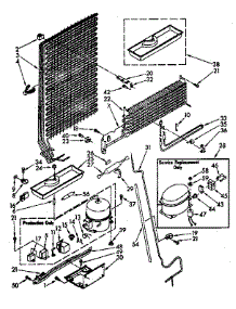 Unit Parts parts for Kenmore Refrigerator 106.8768117 (1068768117, 106 8768117) from AppliancePartsPros.com