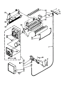 Icemaker Parts parts for Kenmore Refrigerator 106.8768117 (1068768117, 106 8768117) from AppliancePartsPros.com