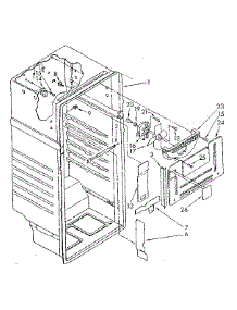 Liner Parts parts for Kenmore Refrigerator 106.8768131 (1068768131, 106 8768131) from AppliancePartsPros.com