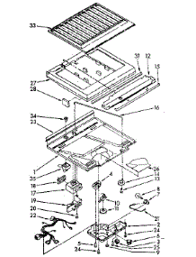 Compartment Separator Parts parts for Kenmore Refrigerator 106.8768139 (1068768139, 106 8768139) from AppliancePartsPros.com