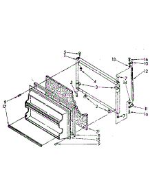 Freezer Door Parts parts for Kenmore Refrigerator 106.8768139 (1068768139, 106 8768139) from AppliancePartsPros.com