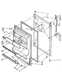 Refrigerator Door Parts parts for Kenmore Refrigerator 106.8768139 (1068768139, 106 8768139) from AppliancePartsPros.com
