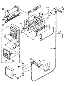 Icemaker Parts parts for Kenmore Refrigerator 106.8768139 (1068768139, 106 8768139) from AppliancePartsPros.com