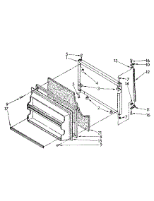 Freezer Door Parts parts for Kenmore Refrigerator 106.8768148 (1068768148, 106 8768148) from AppliancePartsPros.com