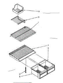 Shelf Parts parts for Kenmore Refrigerator 106.8768153 (1068768153, 106 8768153) from AppliancePartsPros.com