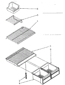 Shelf Parts parts for Kenmore Refrigerator 106.8768161 (1068768161, 106 8768161) from AppliancePartsPros.com
