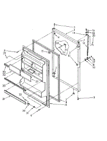 Refrigerator Door Parts parts for Kenmore Refrigerator 106.8768175 (1068768175, 106 8768175) from AppliancePartsPros.com