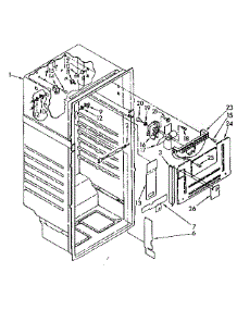 Liner Parts parts for Kenmore Refrigerator 106.8768473 (1068768473, 106 8768473) from AppliancePartsPros.com