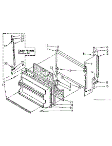 Freezer Door Parts parts for Kenmore Refrigerator 106.8768473 (1068768473, 106 8768473) from AppliancePartsPros.com