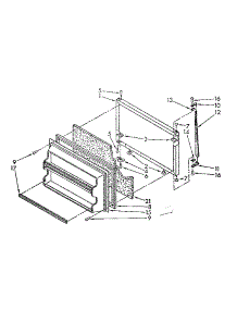 Freezer Door Parts parts for Kenmore Refrigerator 106.8768812 (1068768812, 106 8768812) from AppliancePartsPros.com
