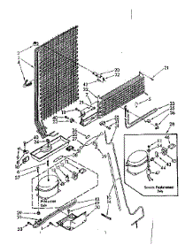 Unit Parts parts for Kenmore Refrigerator 106.8768832 (1068768832, 106 8768832) from AppliancePartsPros.com