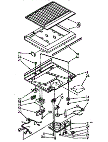Compartment Separator Parts parts for Kenmore Refrigerator 106.8768833 (1068768833, 106 8768833) from AppliancePartsPros.com
